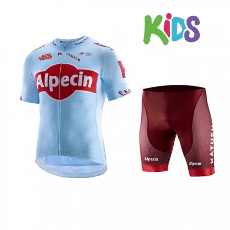 Completo Maglia Ciclismo + Pantaloncino 2019 Team Katusha Alpecin Bambinio N001